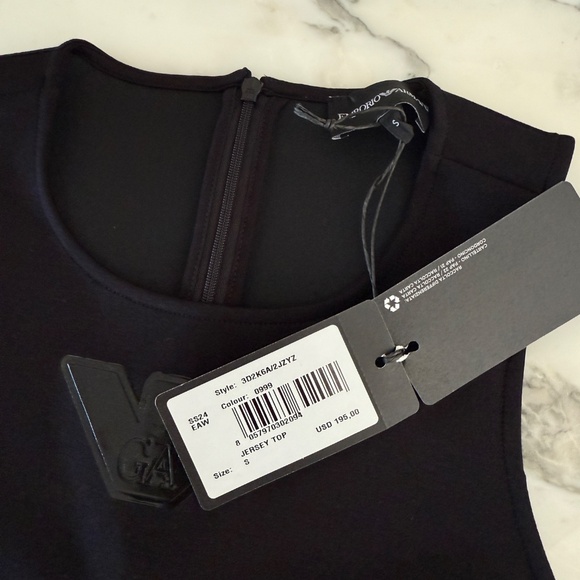 EA7 EMPORIO ARMANI Womans Gray GA Logo Stretch Tank Top MED/Sm, 3D2K6A - Picture 6 of 9